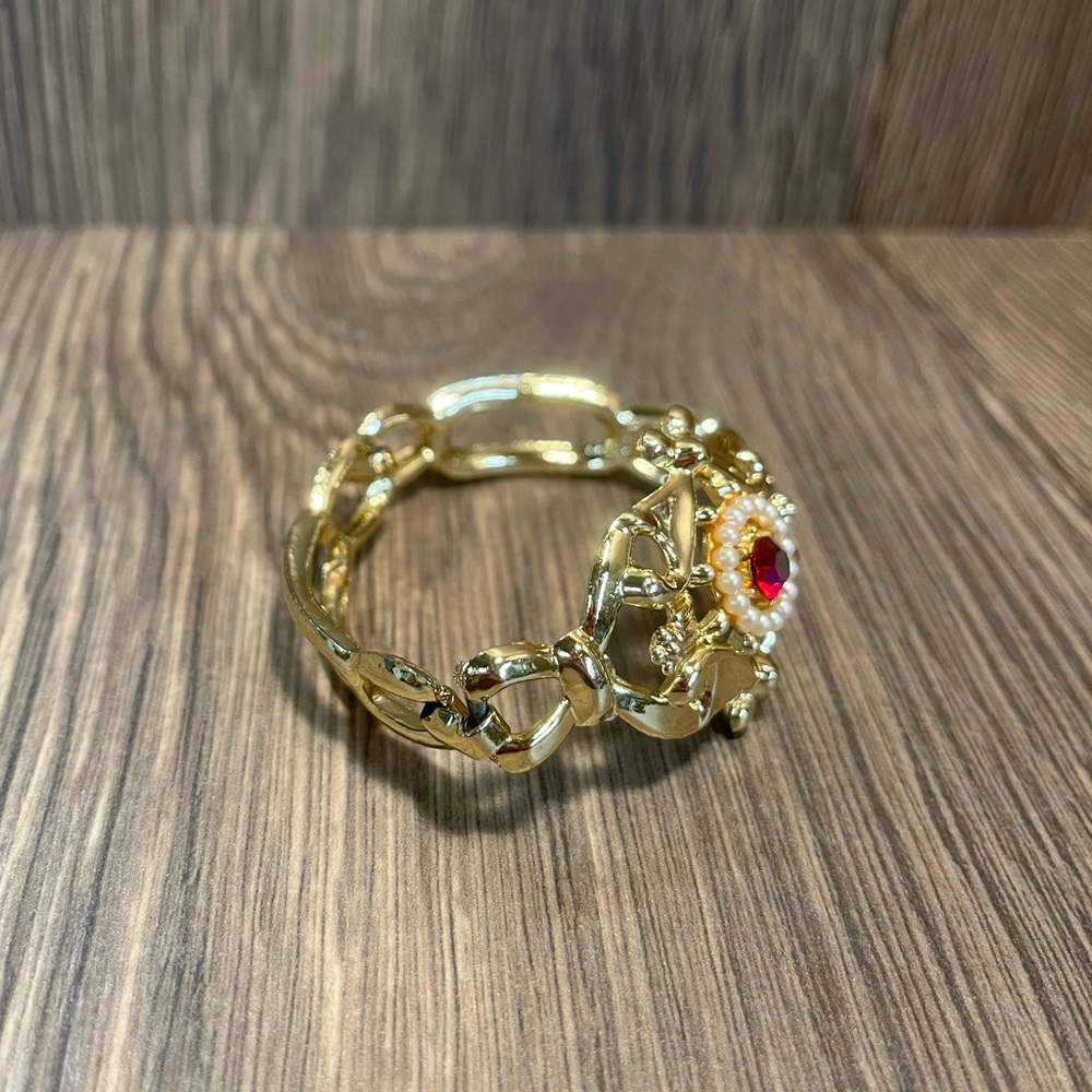 Vintage 1960s Rhinestone Bracelet - Picture 3 of 5